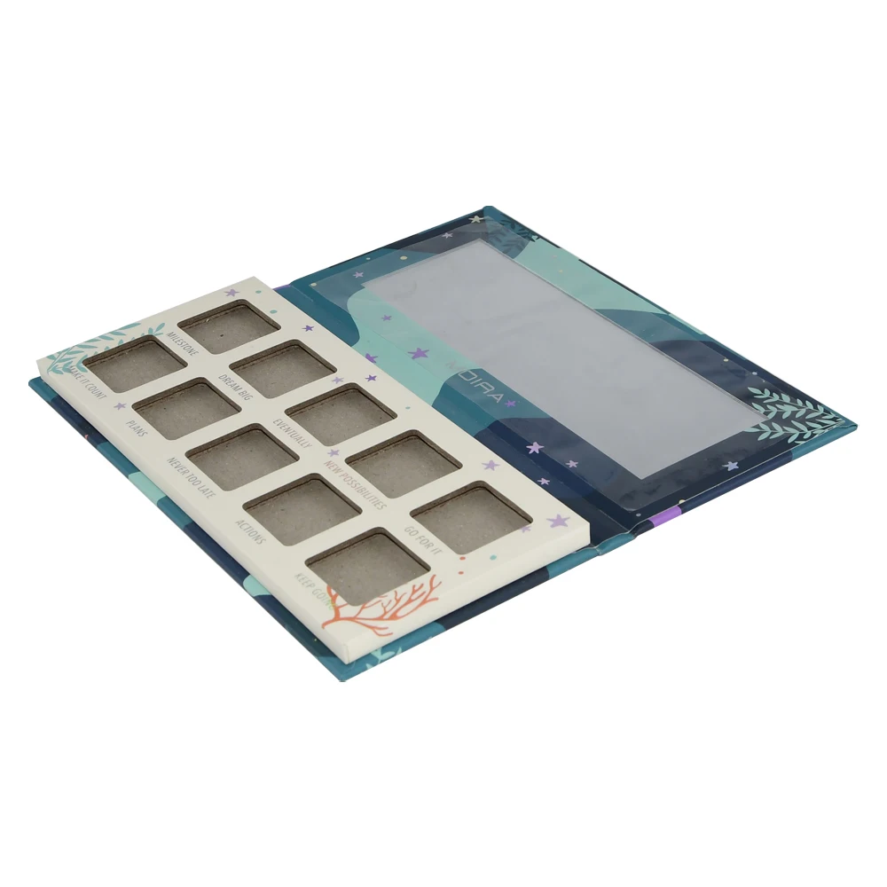 Custom Magnetic Palette Empty Makeup Palette with Mirror for Eyeshadow for 10 Color Palette
