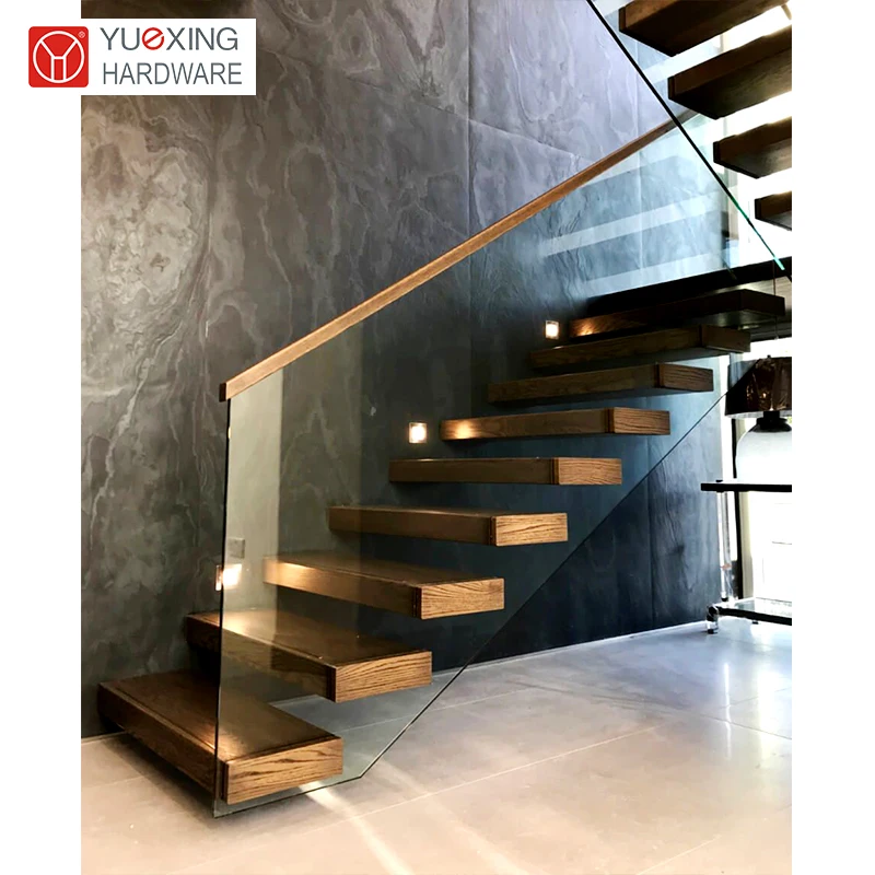 Revolutionize Your Living Space: Sleek Modern Floating Stairs with Robust Metal Construction