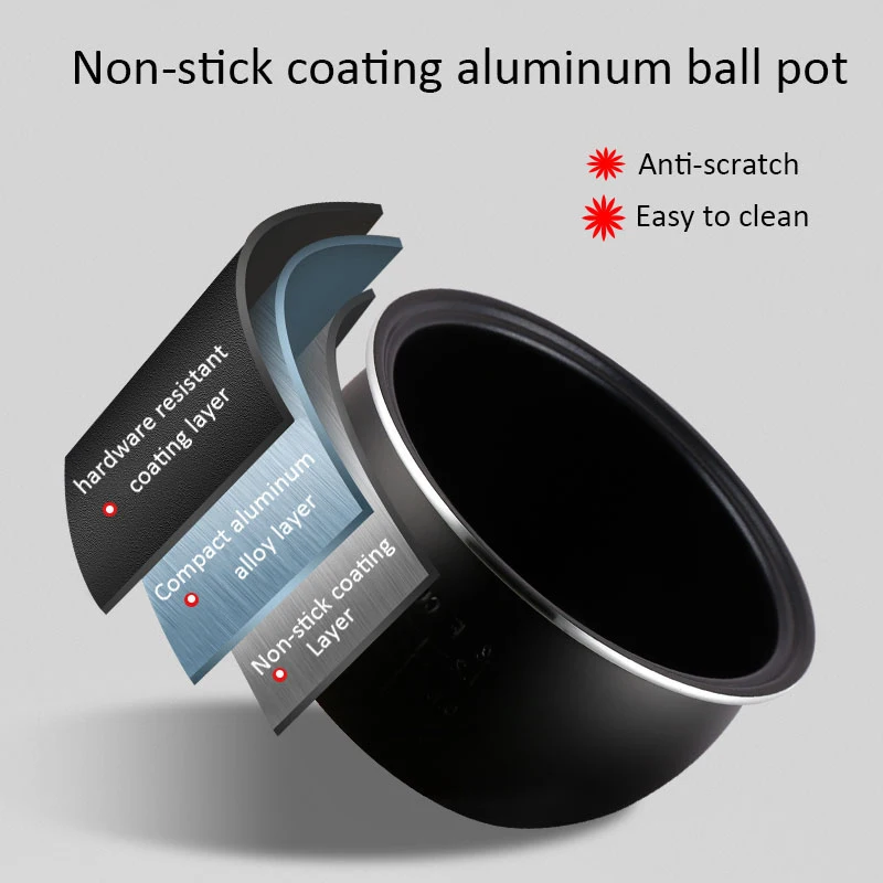 HONVY LY-RC02-1 Home Appliance Hot Selling Drum Digital Display OEM ODM 5L Low Sugar Rice Cooker Electric Rice Cooker