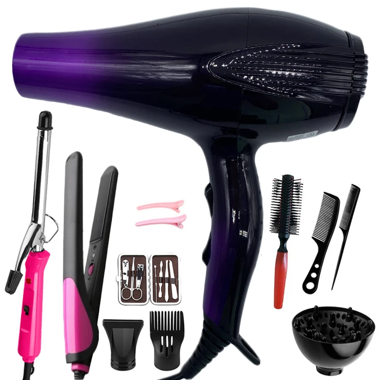 Good quality 3000w big high speed dc motor powerful professional blow dryer blow hair dryer set