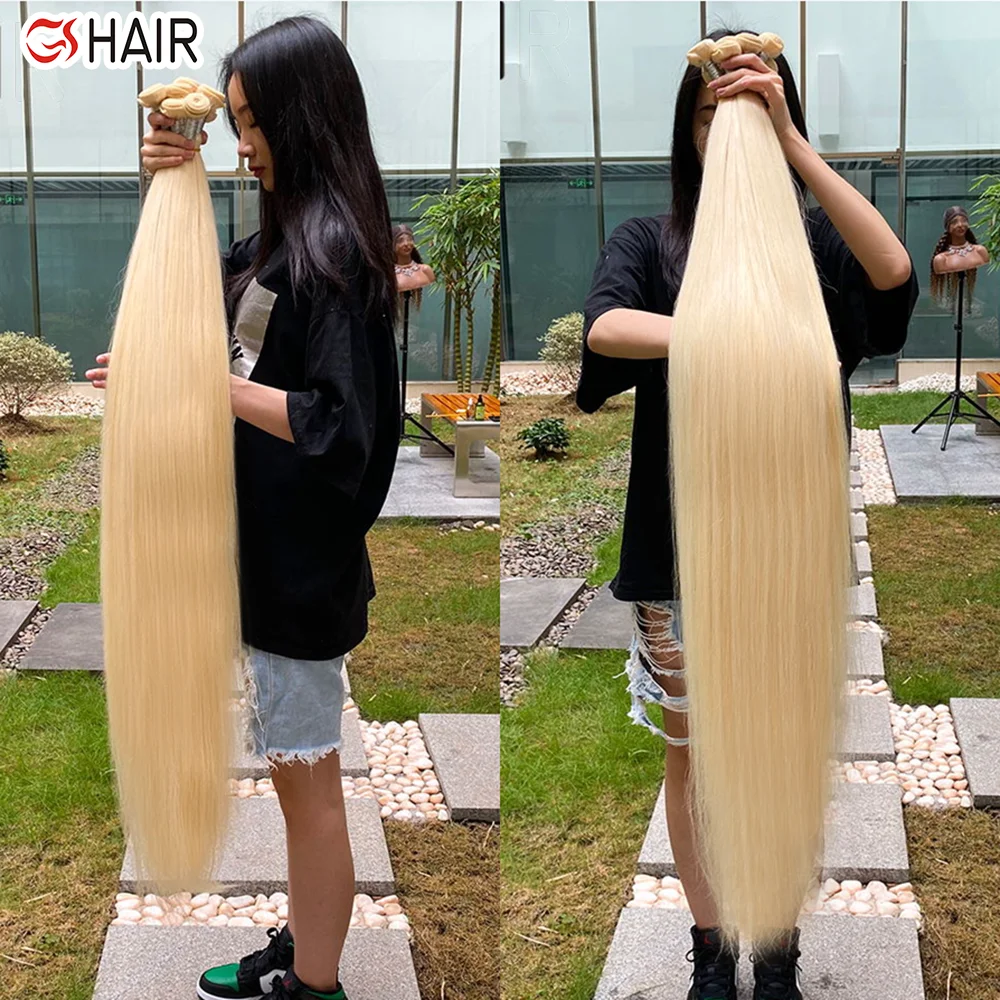 
Wholesale Blonde 613 virgin Human Hair Extension,613 Cuticle Aligned Virgin Hair bundle,40 Inch Blonde hair bundles with closure 