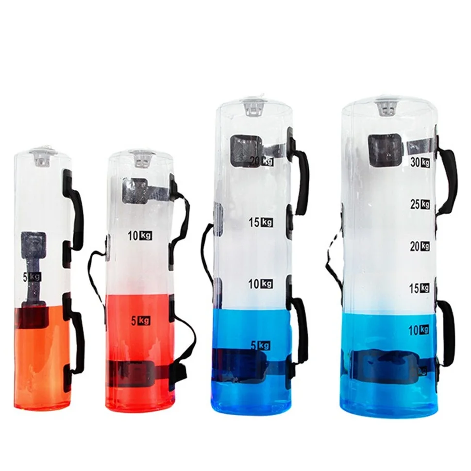 Fitness PVC Water Weights Adjustable Aqua Bag Gym Equipment Power Dumbbell Bag