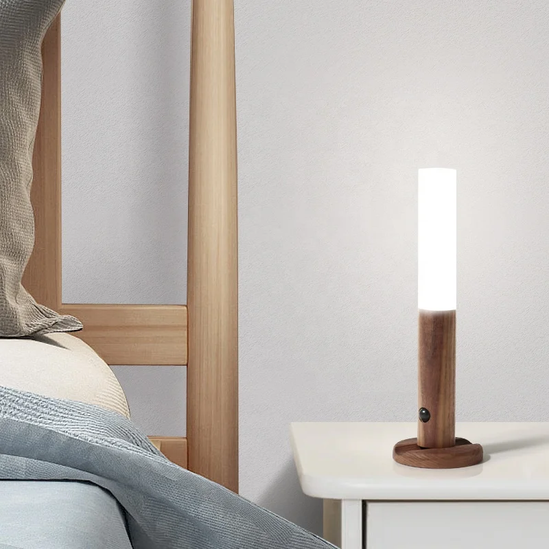 New Motion Sensor LED Night Light USB Rechargeable Night Lamp table lamp for Bedroom Kitchen Cabinet Light Wireless Closet Light