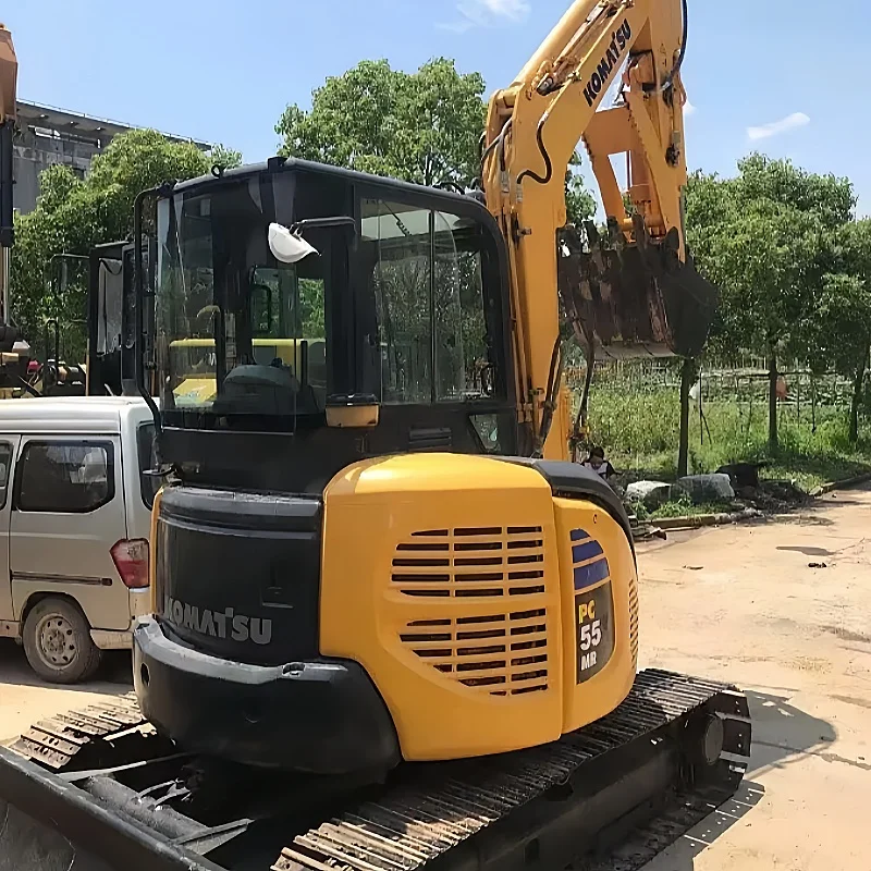 Japan Original Second-hand Komatsu Excavator PC55MR 5Ton Komatsu used crawler excavator with dozer blade