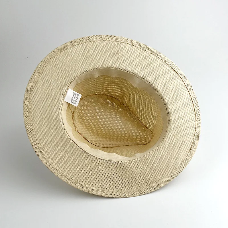 Wholesale Fashion Women Beach panama Hat Roll Up Wide Brim Hat paper rope Straw Hat