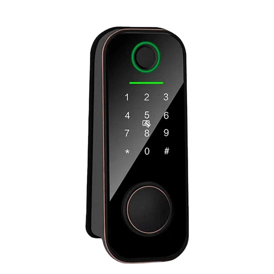 Smart Door Lock with TTLock APP Control, Supporting Password/fingerprint/swiping card/key and Fully Automatic Locking