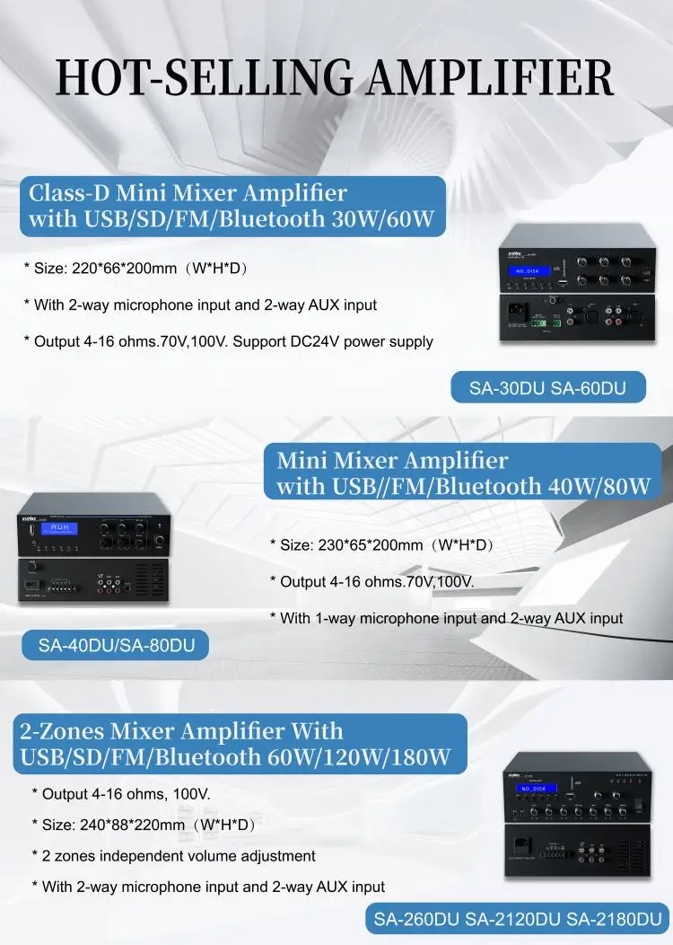 treble bass FM MP3 40W bluetooth karaoke speaker amplifier