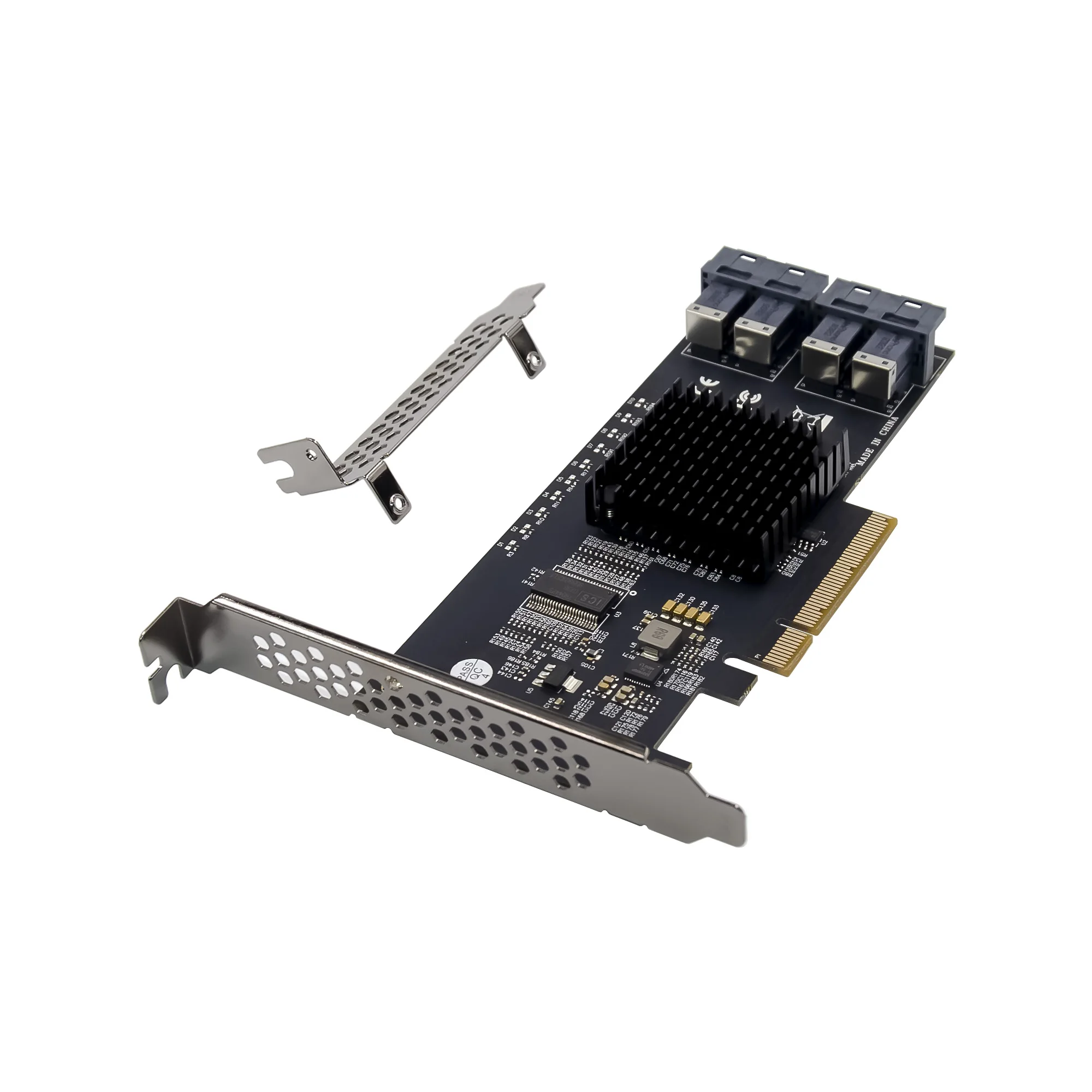 Интерфейсная плата PCIe PEX8724 U2 4-портовый SFF8643 адаптер 32 ГБ/сек. Адаптерная SSD