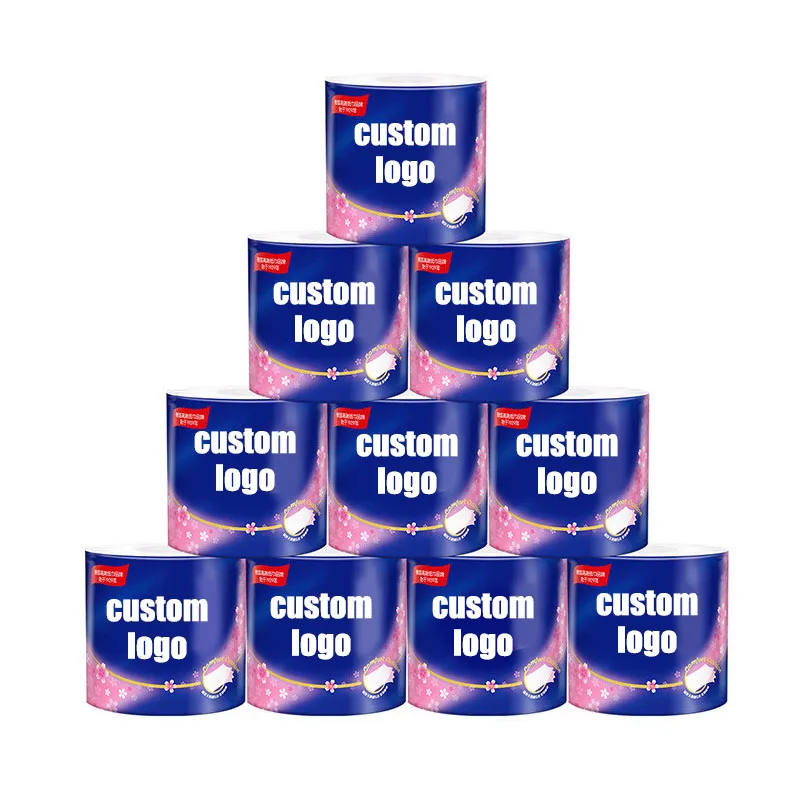China Factory wholesale custom logo disposable high quality 1ply 2ply toilet tissue paper