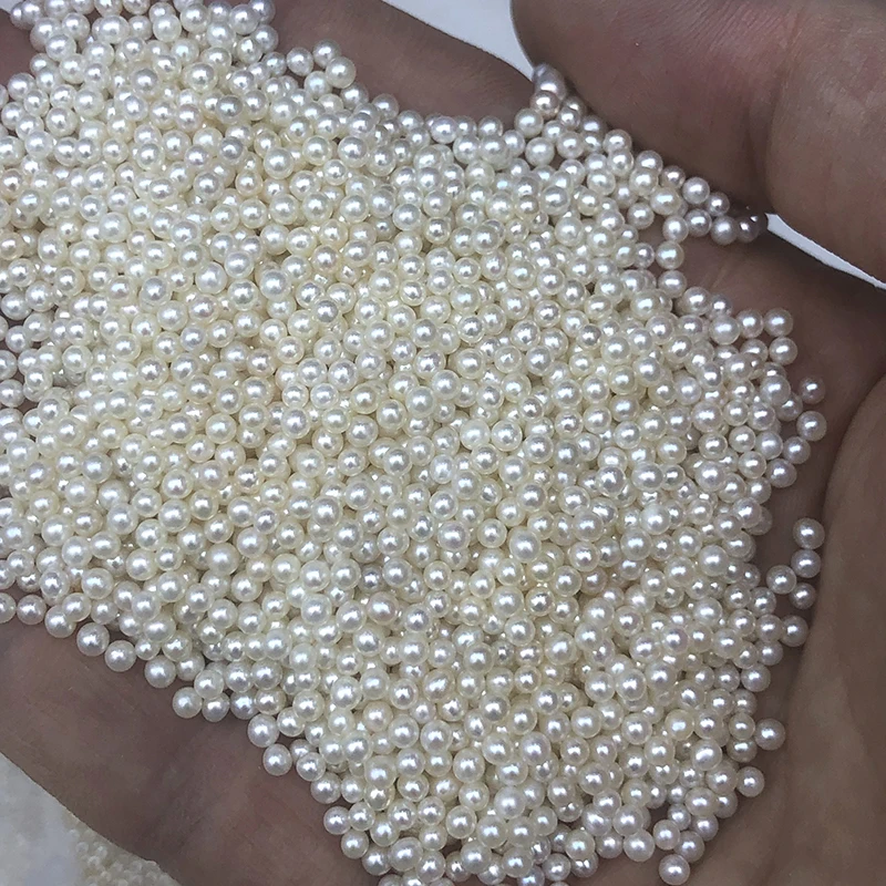 zhuji wholesale triple A grade natural freshwater pearls small,2-2.5mm,high luster,round,clean surface