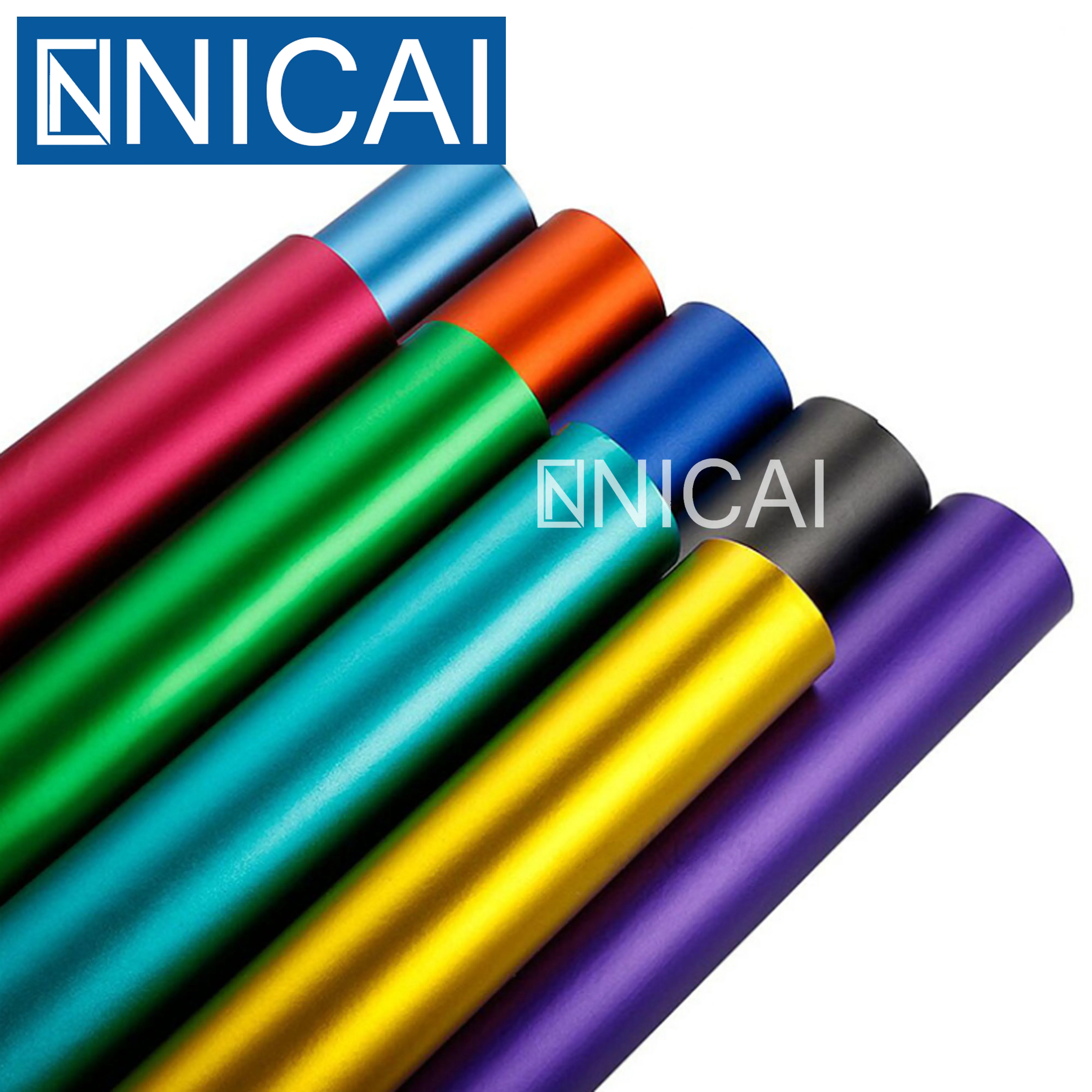 Matte Vinyl Car Wrap Vinyl Metallic Matte Chrome Film Vinyl Roll Auto Vehicle Body Wrapping Stickers Car Film