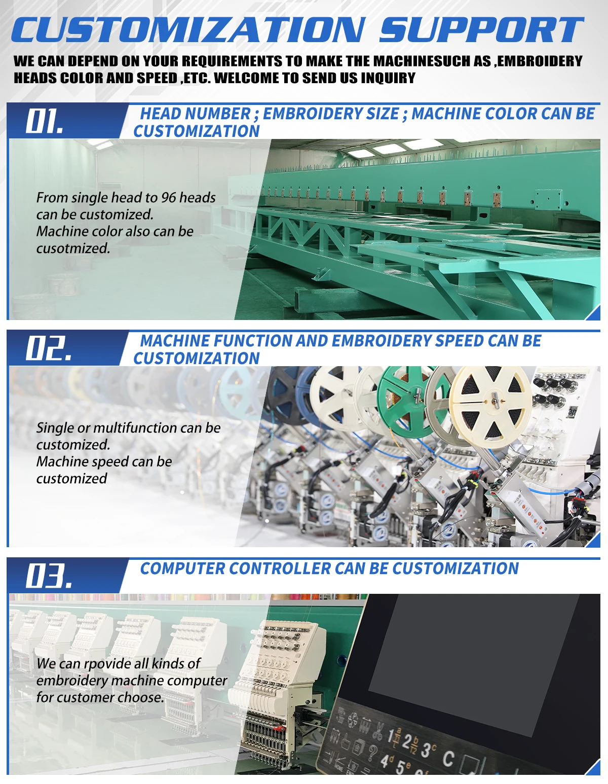 Towel/Chenille Embroidery Machine 8heads Flat Towel Embroidery Machine Computer Embroidery Machine