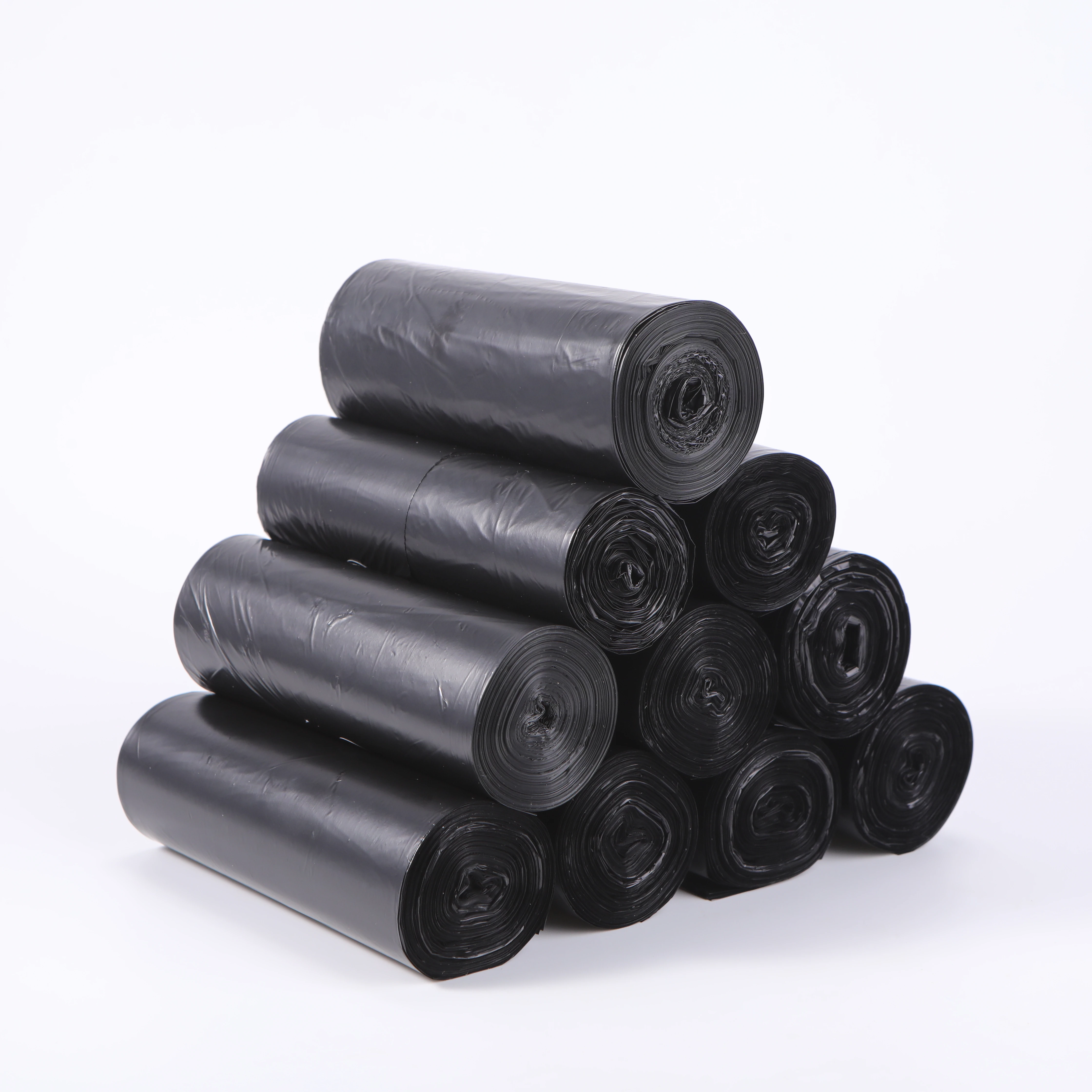 Household One Time Durable Plastic Trash Bags Solid Color Carry Point Break House Waste Garbage Bag Kitchen Cleaning Supplies