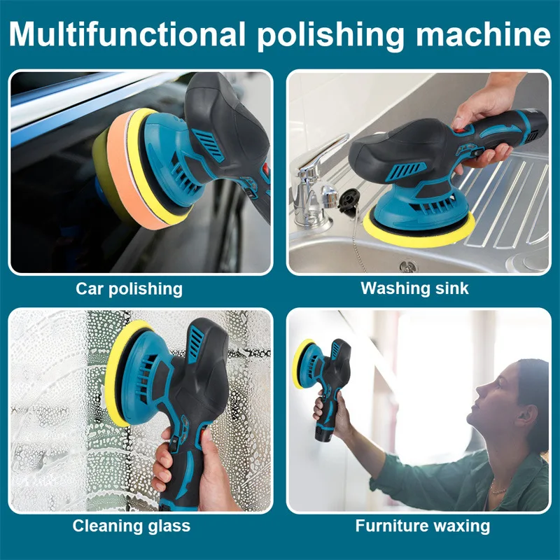 2500-7000rpm dual action Lithium electric car polisher power polishing machine