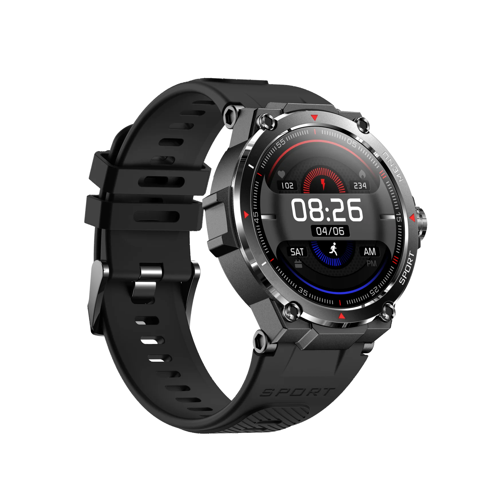 2022 Newest Glonass Gps Positioning Hm03 Fitness Sports Heart Rate Monitor Smart Watch Full Touch Screen Amoled Smartwatch
