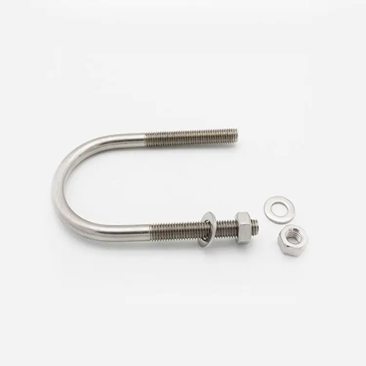 Pipe Holders Swivel Steel Sprinkler Loop Hangers Clamps With Bolt Nut Stainless Carbon Metal Tube Clamp U-Strap U Connecting