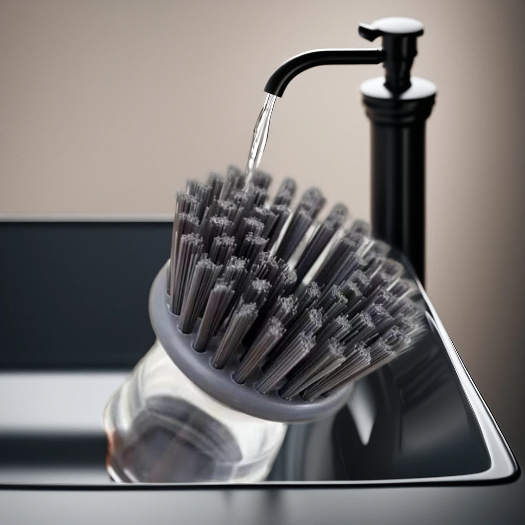 Custom logo Hot Sold Automatic Liquid Dispenser Nylon Kitchen Soap Dispenser Brush Dish Cleaning Brush with Palm Sponge