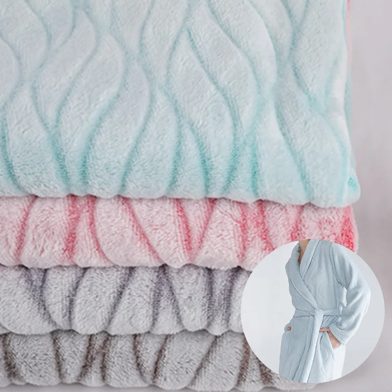 Wholesale Custom Bedding Winter, Home Textiles Polyester Thicken Glue Printed Coral Fleece One Side Flannel Fabric/