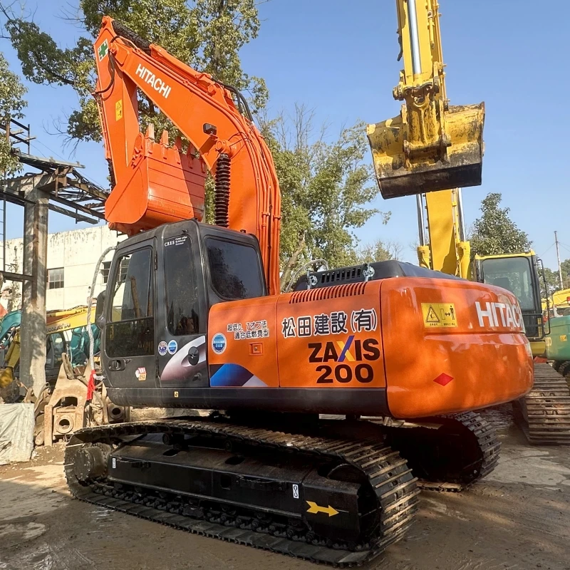 20-тонный экскаватор hitachi 200 90% новый большой гидравлический гусеничный 2022 аппарат DPF хорошее состояние оригинальный японский для продажи