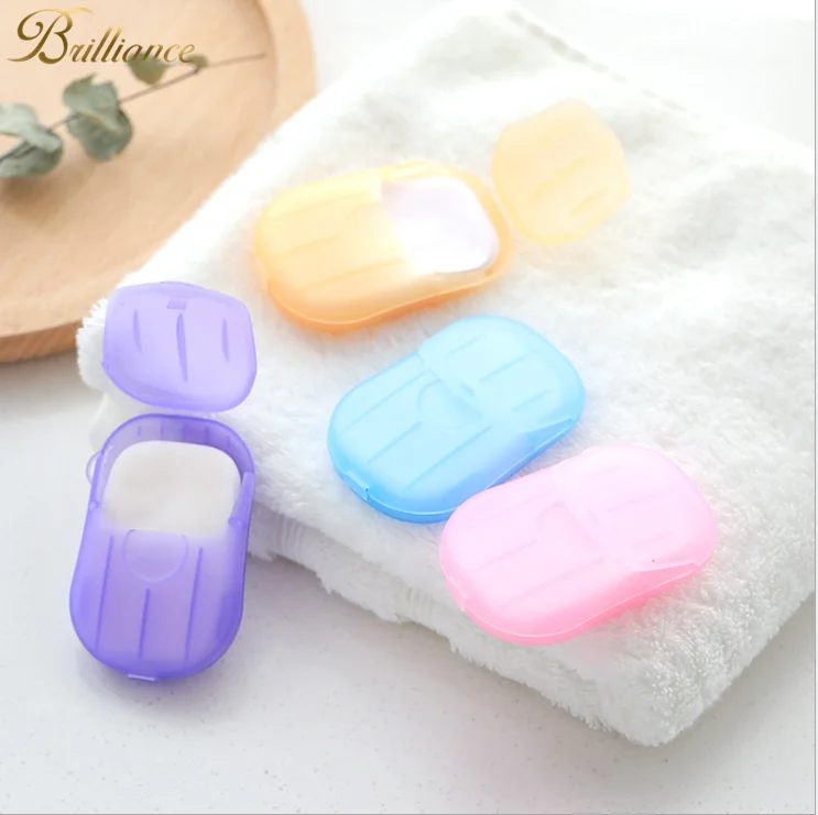 
Travel disposable portable water soluble skin care hand washing strips sheets paper soap 