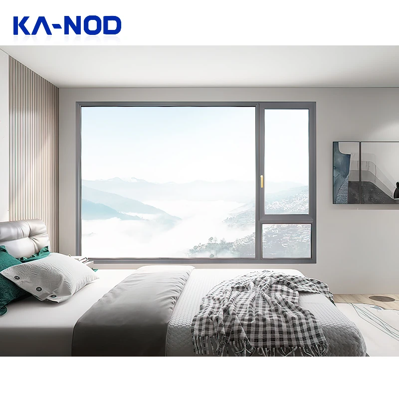 China Manufacturer Double Glazed Tempered Glass Aluminium Casement French Windows And Doors Residential Aluminum Windows