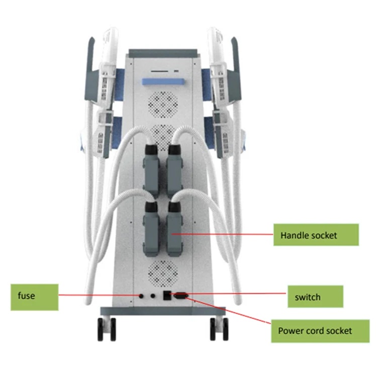 hot sell muscle stimulator body sculpt 3000mas cellulite reduction portable 5 handles ems strong sculpting machine