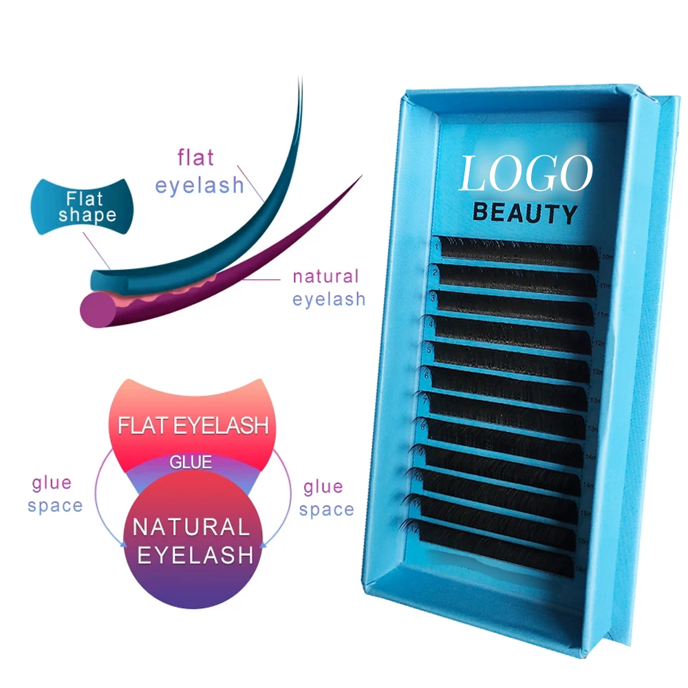 Профессиональный кашемир Сплит советы в форме эллипса, матовый; Цвет Черный; Обувь на плоской подошве с мягкой ресницы индивидуальные 0,20 мм дуговые плоские оптовая продажа ресниц для наращивания