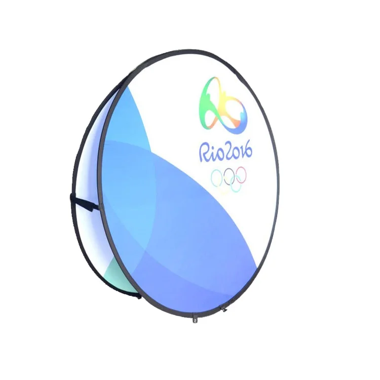 Folding Double-sided Advertising Board For A Frame Pop Up Banner of Outdoor Stadium Enclosure In Sports Hall