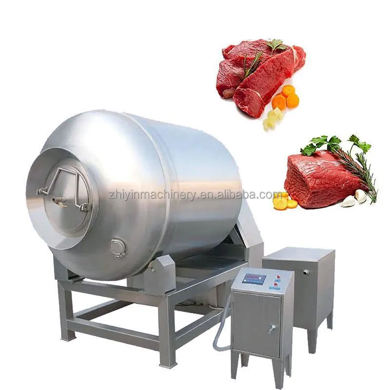Automatic Vacuum Roll Kneading Sus304 Minced Meat Pickling Mix Prefabricated Vegetable Vacuum Meat Massage Tumbler Mixer Machine