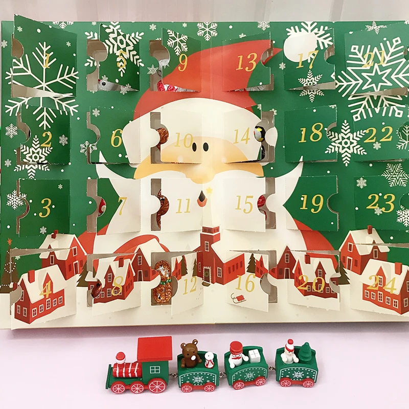 
Custom Advent Calendar Package Drawer Box Cardboard Children Gift Christmas Advent Calendar With Boxes 