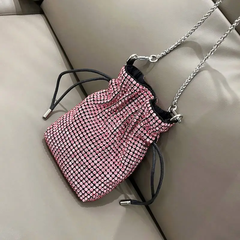 2023 Evening Handbags Clutch Purses for Women Metal mesh Small Crossbody Bag Cell Phone Purse Wallet
