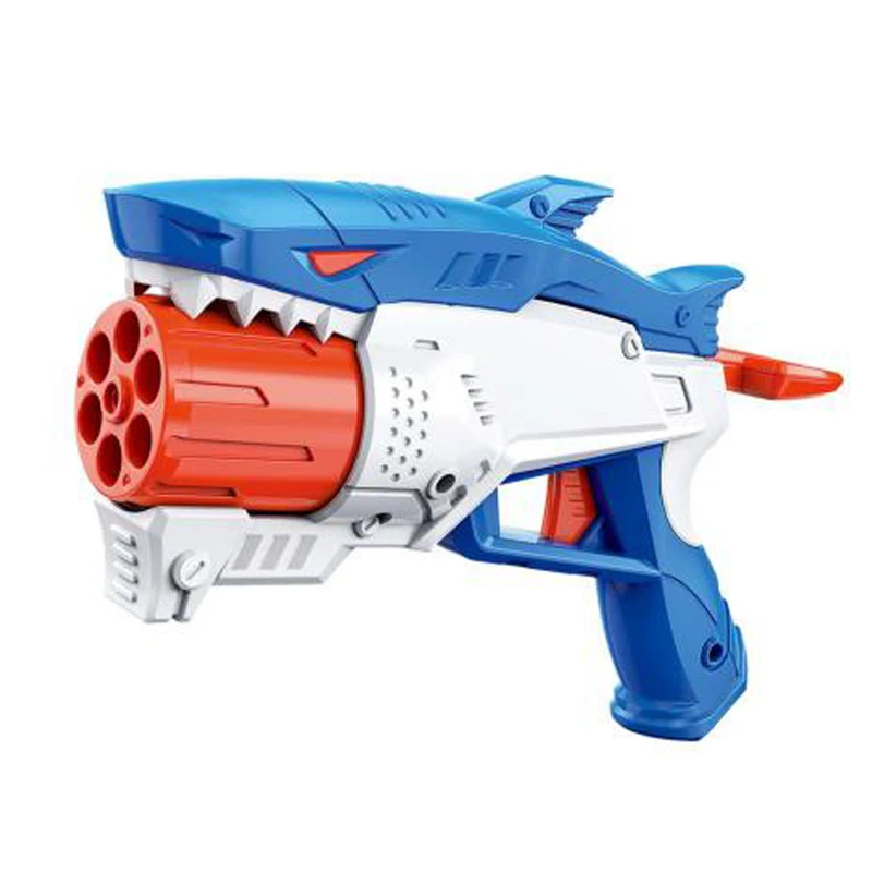 New design Mini Soft Bullet Gun Toys Cartoon Shark Dinosaur Shooting Gun Pistola Airsoft set battle Interactive Game for kids