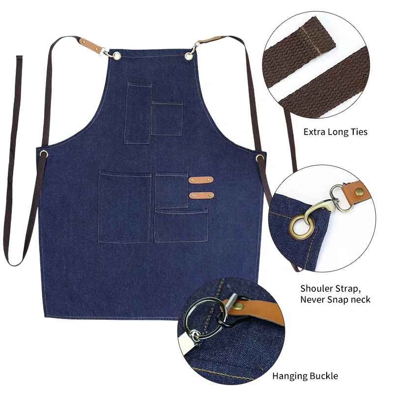 Grilling BBQ Apron Accessories Kit with Denim Bottle Opener Towel and oven