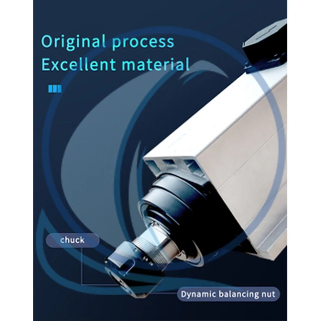 24000rpm Factory wholesale price 1.5kw ER11 ER20 Air Cooled spindle motor for Cnc Router 220v/380v spindle motor