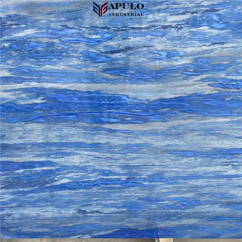 Natural factory low price Blue Slabs granite marble For Wall Panel cladding decoration marble with high quality