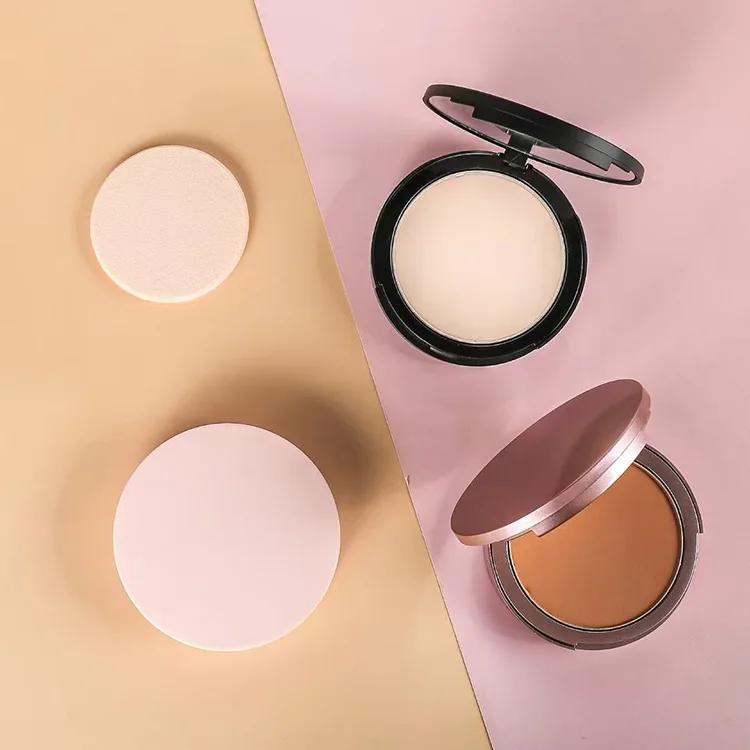wholesale Custom Private Label Makeup Full Coverage Compact Pressed Contour Palette Face Matte Foundation Powder