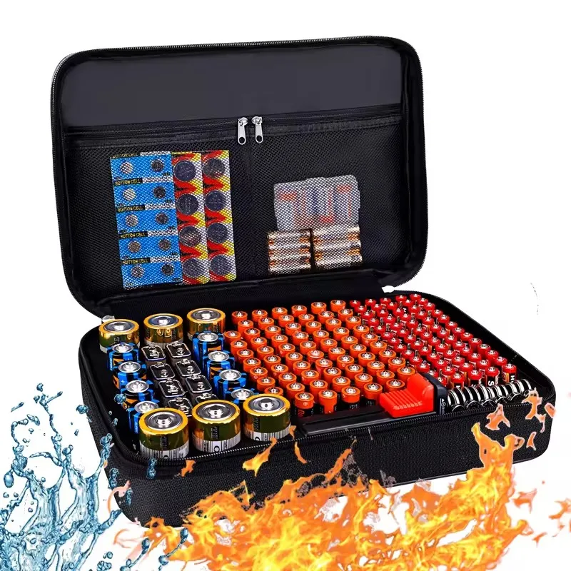 New Release Battery Organizer Box OEM/ODM Thermal Protecter Professional Heat Retard Fireproof Storage Battery Tester