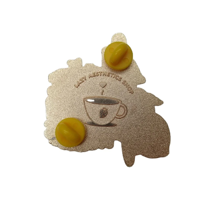 With Custom Both Side logo Souvenir Advertising Gifts Novelty Decorative Brooch Creative Design Metal Lapel Pin Badge
