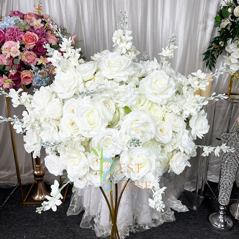 Flower Ball Artificial Silk Cloth For wedding table centerpiece  exhibition Hall decoration