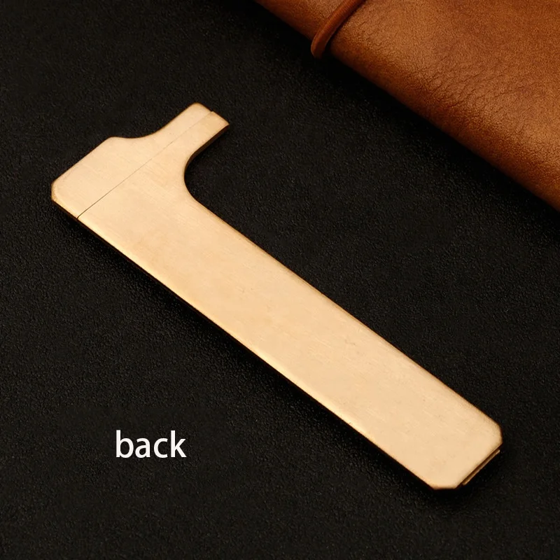 80MM double scale measuring Mini pure brass portable pocket retro copper caliper ruler