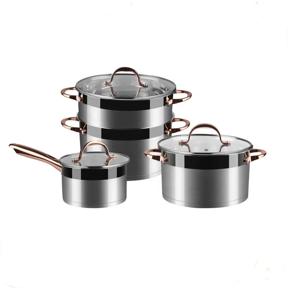 Wholesale set di pentole metal pots cooking tools utensil set fondue pot electric pan cooker