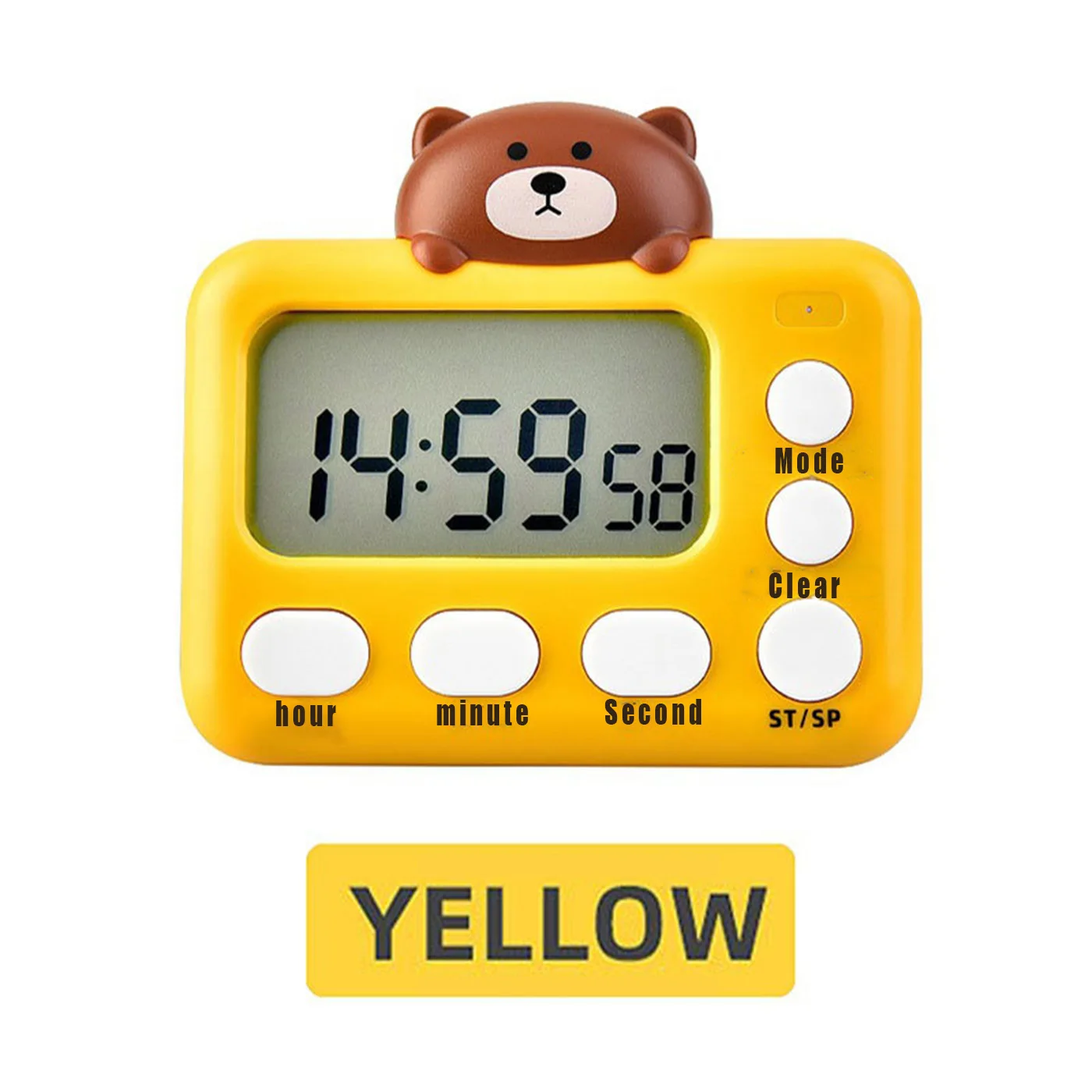 Pomodoro Cute Digital Study Timer for Kids Cooking  Kitchen Timer Magnetic Productivity Countdown Timer