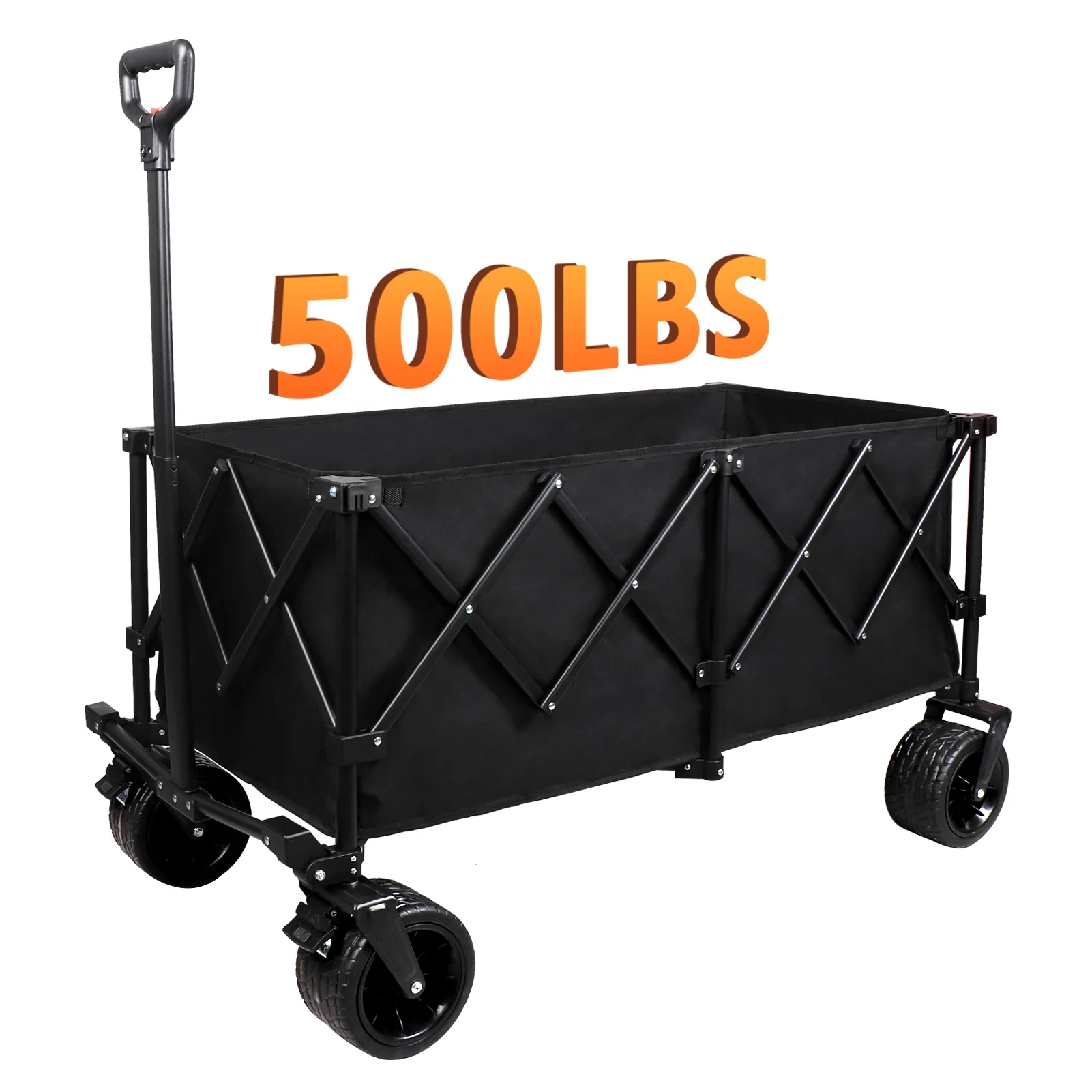 Eaynon Wholesale Beach Metail Foldable Trolley Camping Garden Cart Folding Wagon