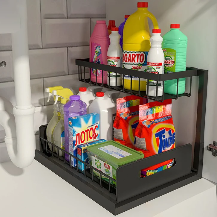 kitchen cabinet organizer under sink under sliding cabinet basket organizer under sliding cabinet basket organizer 2 tier