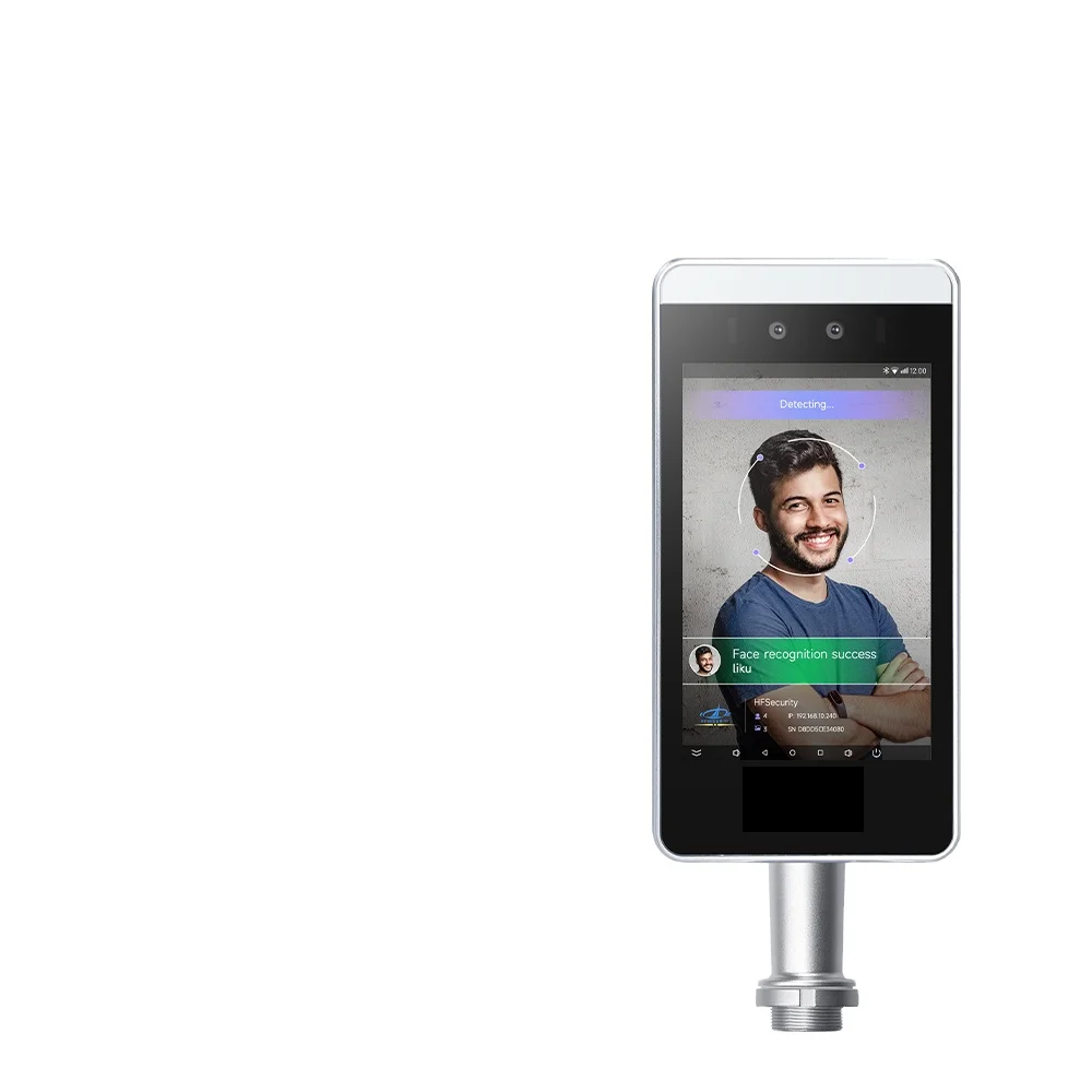 HFSecurity RA08 8-inch Touch Screen Flexible Android 1150,000 Customized Free SDK  APK Biometric Face Recognition Access Conrtol