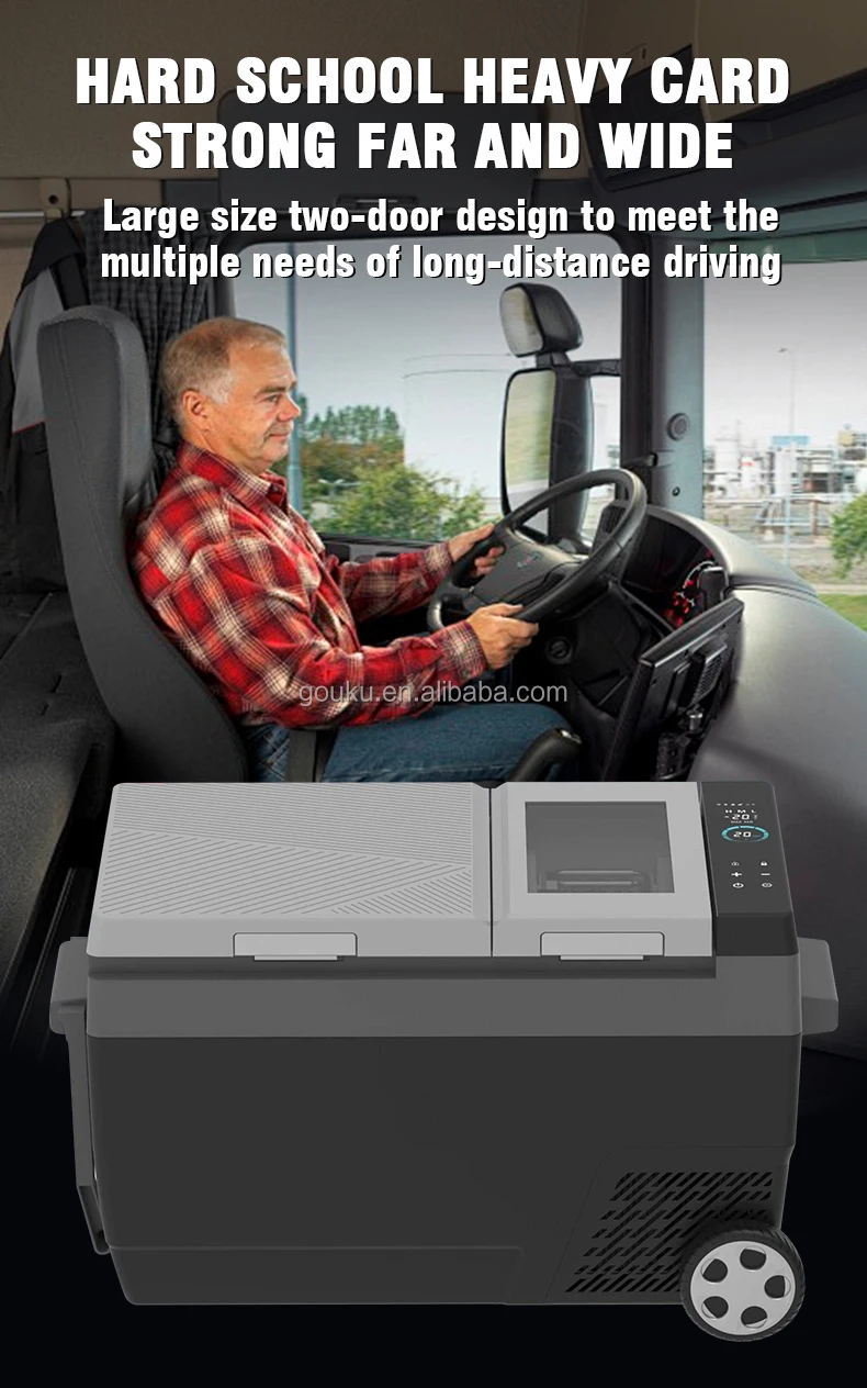 Portable Car Mini Fridge 220V 12V Make ice quickly Freezer Refrigerator Car Fridge Car Bus Truck Boat Camping Mini Fridge