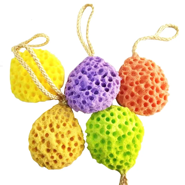 2pcs Wash Ball & 1 Amber Pearl Rose Soap Bath Shower Gentle Body Exfoliating Loofahs Cleaning Body Sponge for Women Men Kid