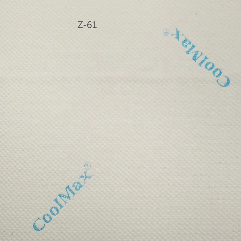 300gsm moisture absorption mattress fabric with coolmax material for mattress cover