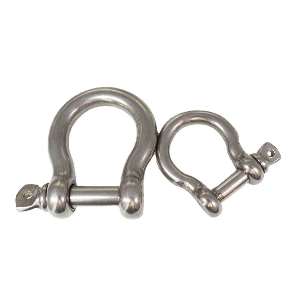 Stainless Steel 304 Heavy Duty Welded Polished Bow Shackle