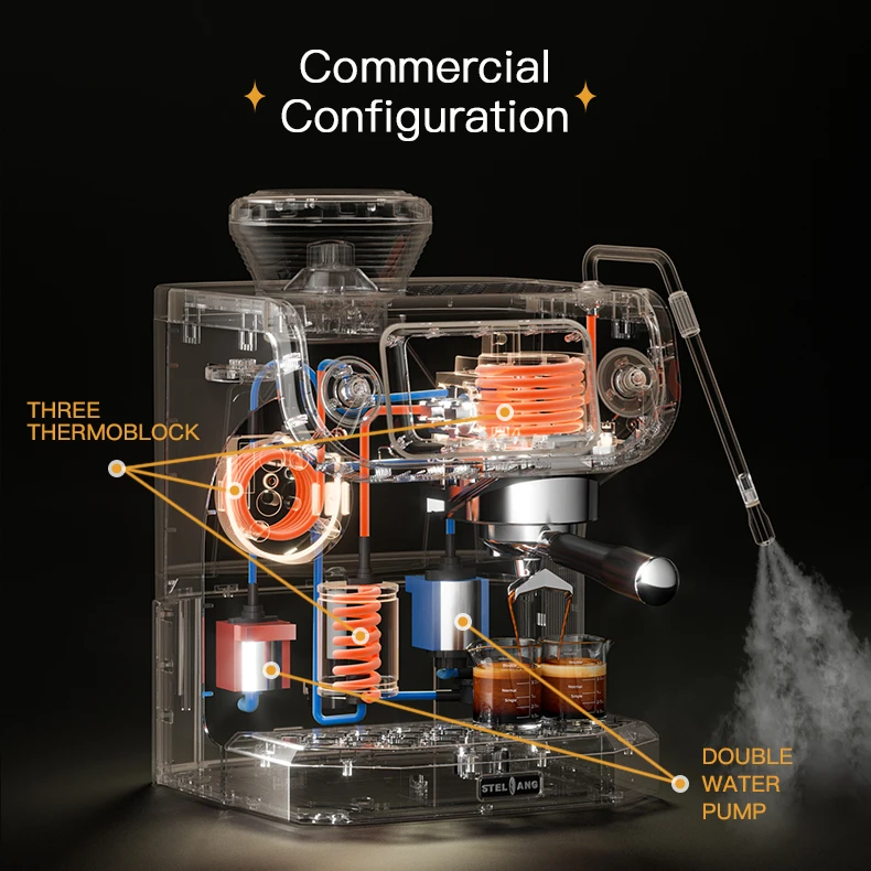 Stainless Steel Coffee Machine Manufacturers Espresso Machines Equipment Espresso Coffee Maker For Home Office Restaurant Cafe